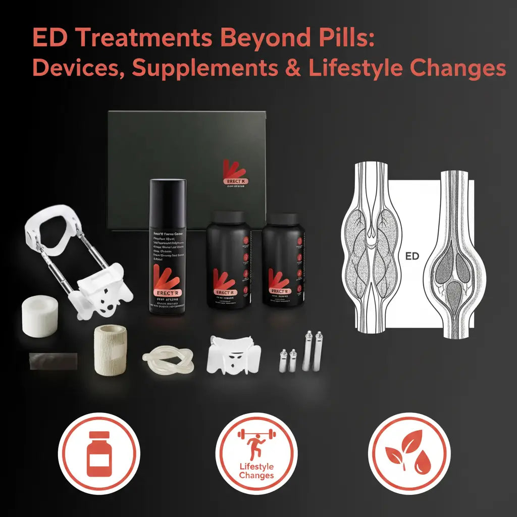 ED Treatments Beyond Pills: Devices, Supplements & Lifestyle Changes